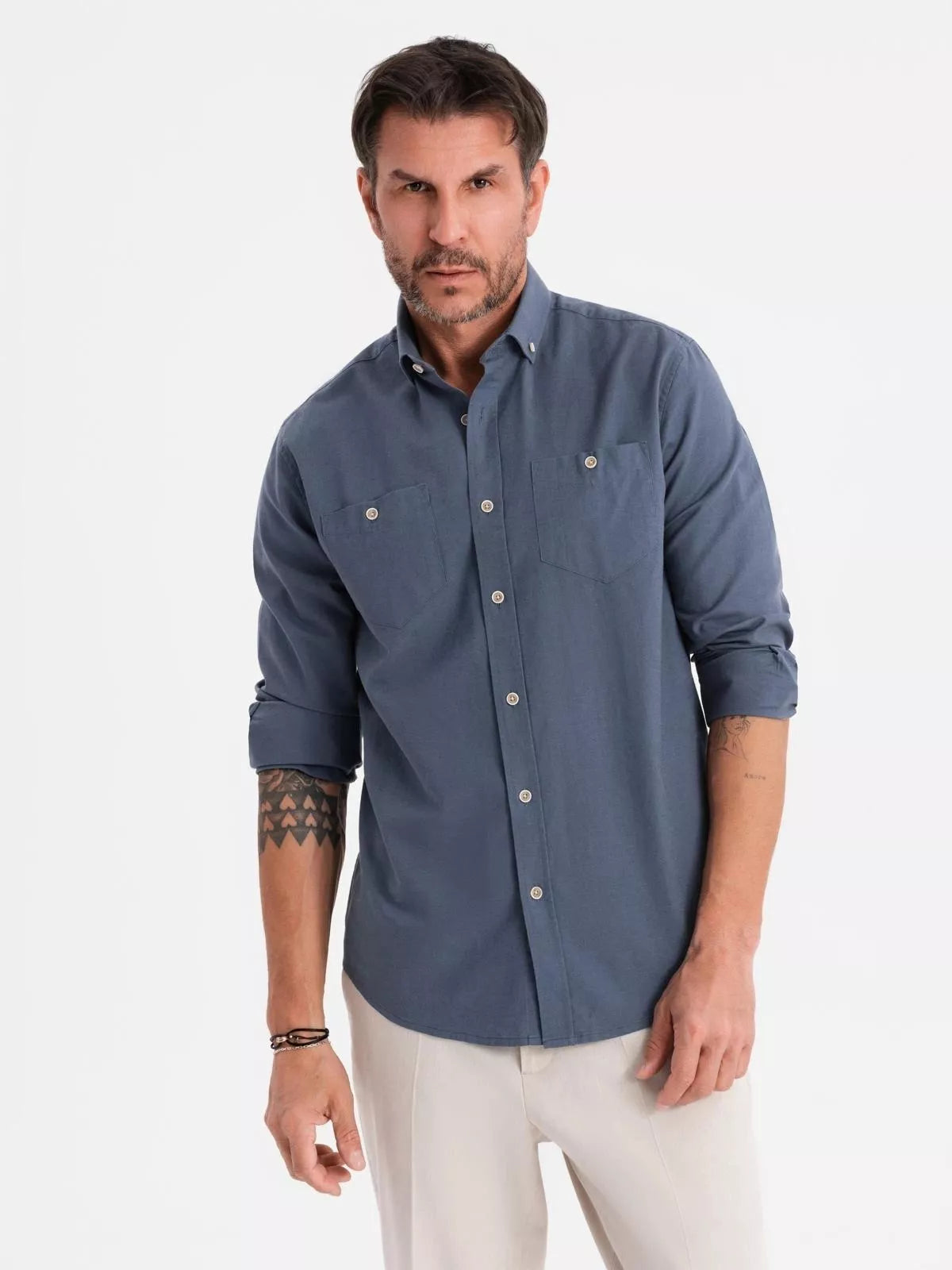 Men's blue shirt Arlas