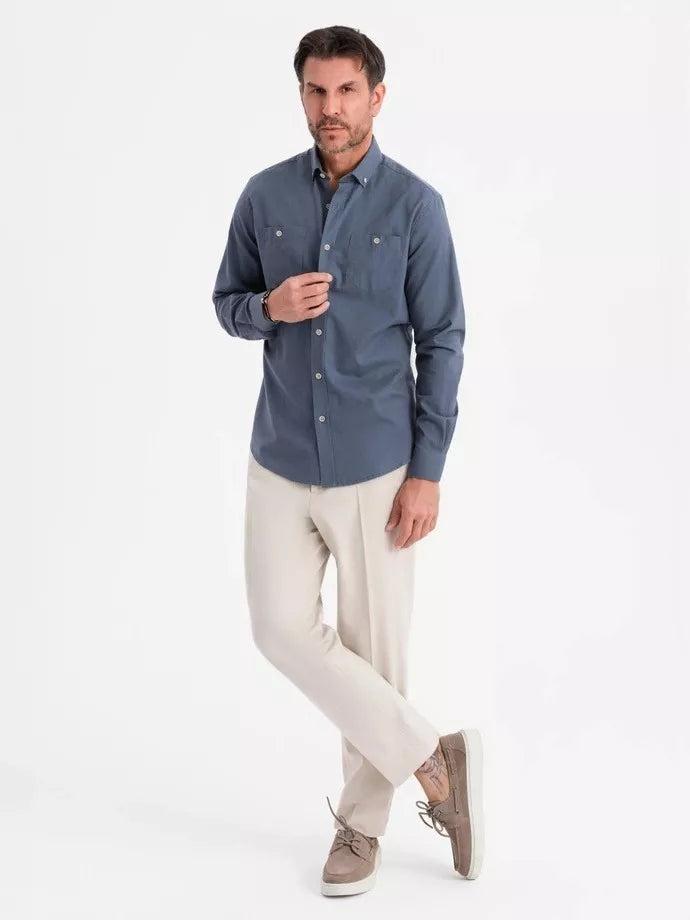 Men's blue shirt Arlas