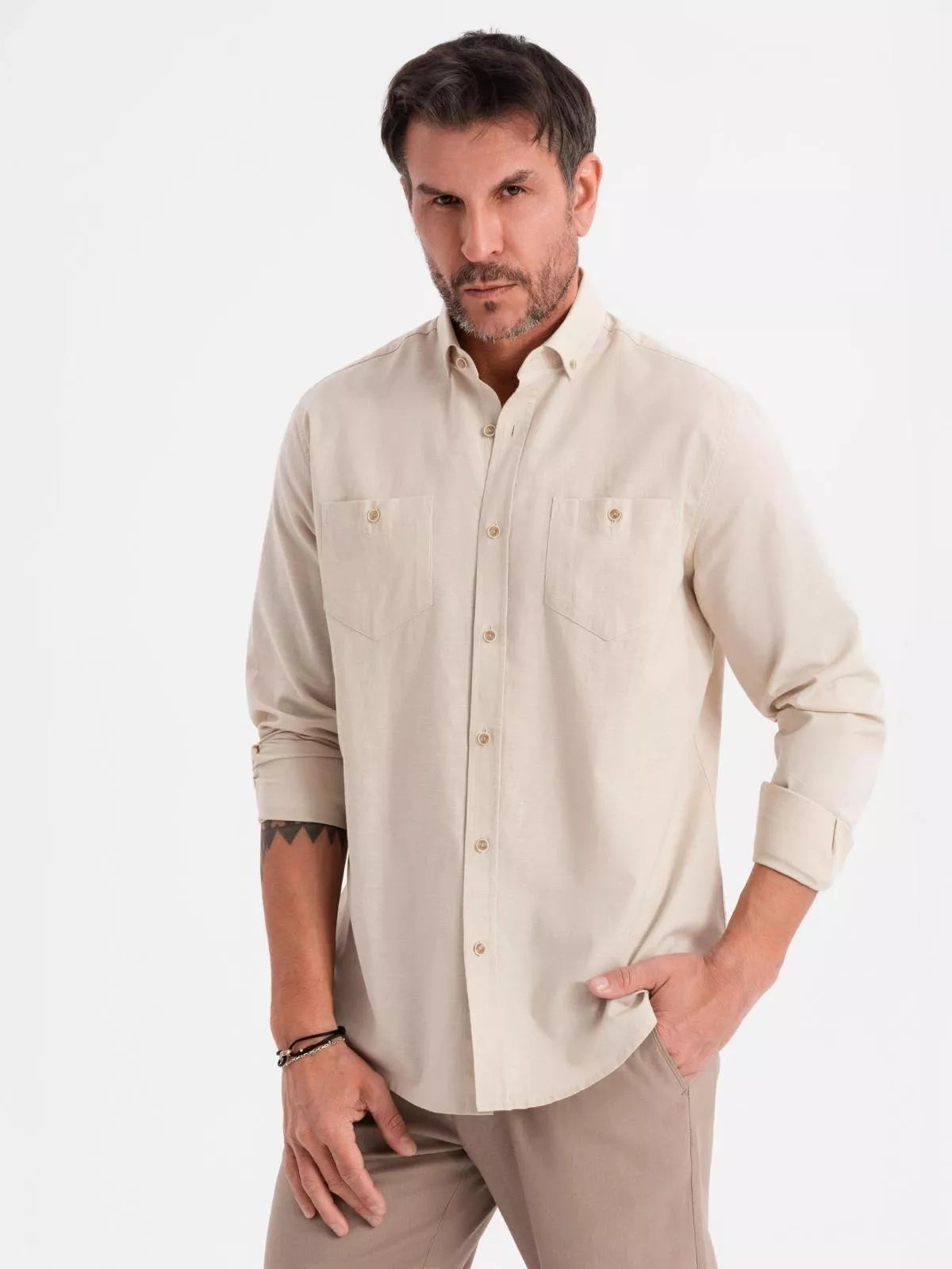 Men's brown shirt Arlas
