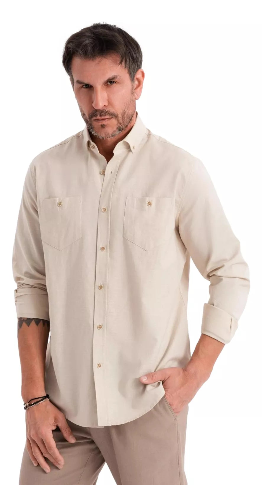 Men's brown shirt Arlas