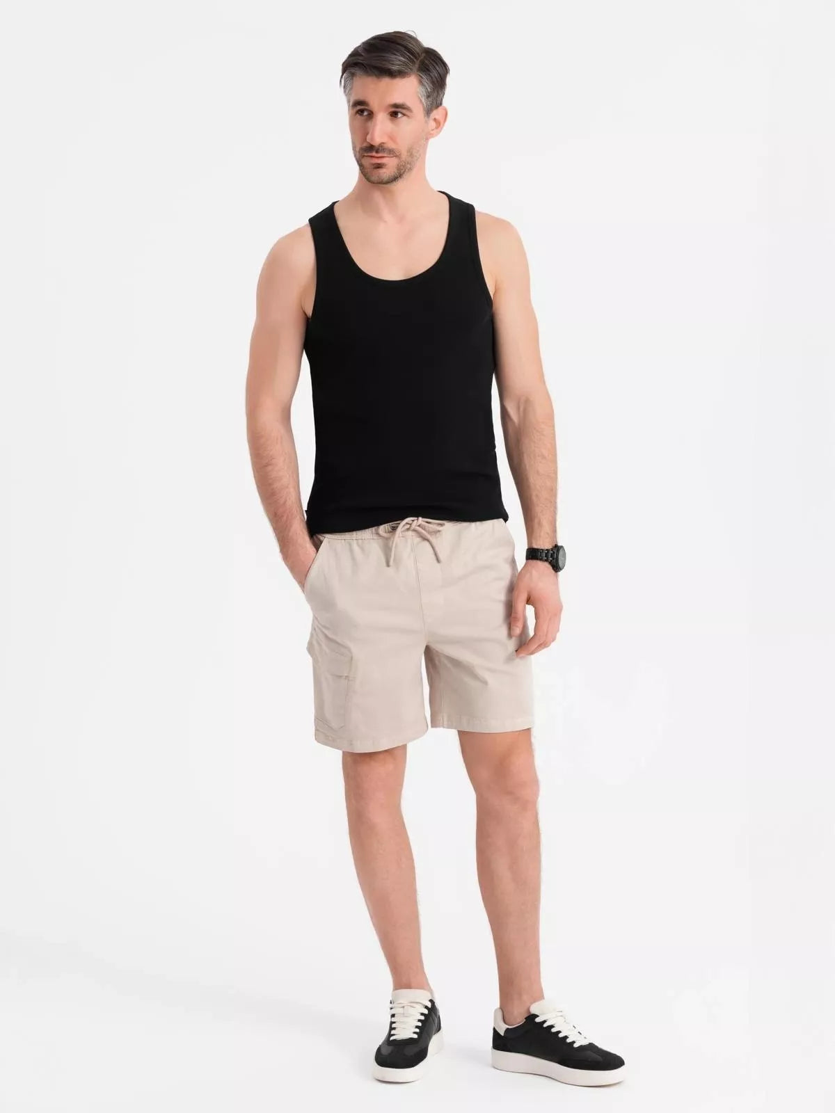 Men's brown shorts Stuart
