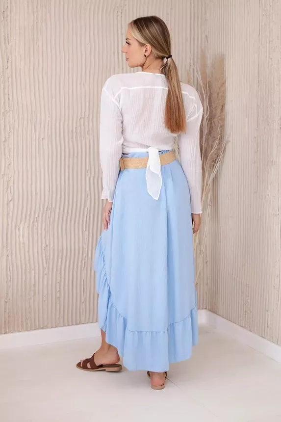 Women's light blue skirt Pixel