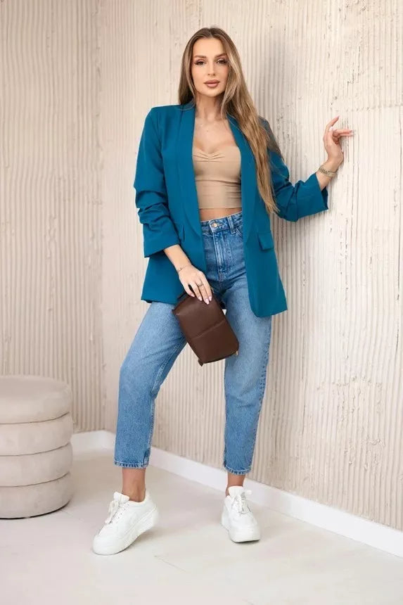 Women's turquoise jacket Florita