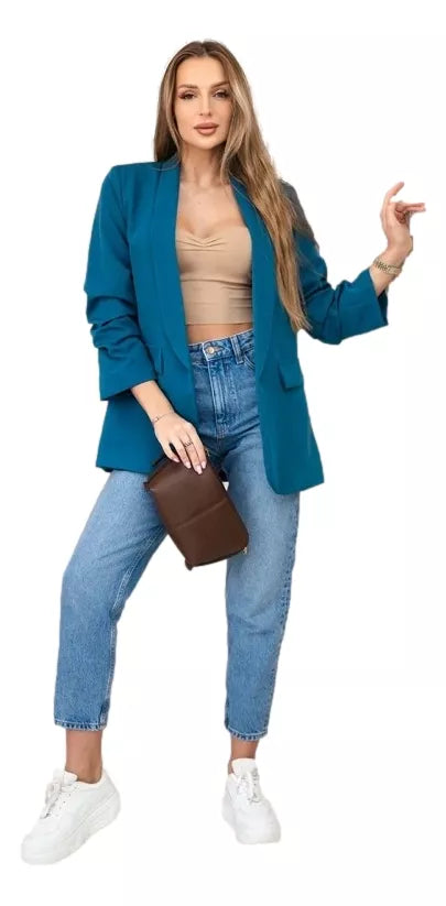 Women's turquoise jacket Florita