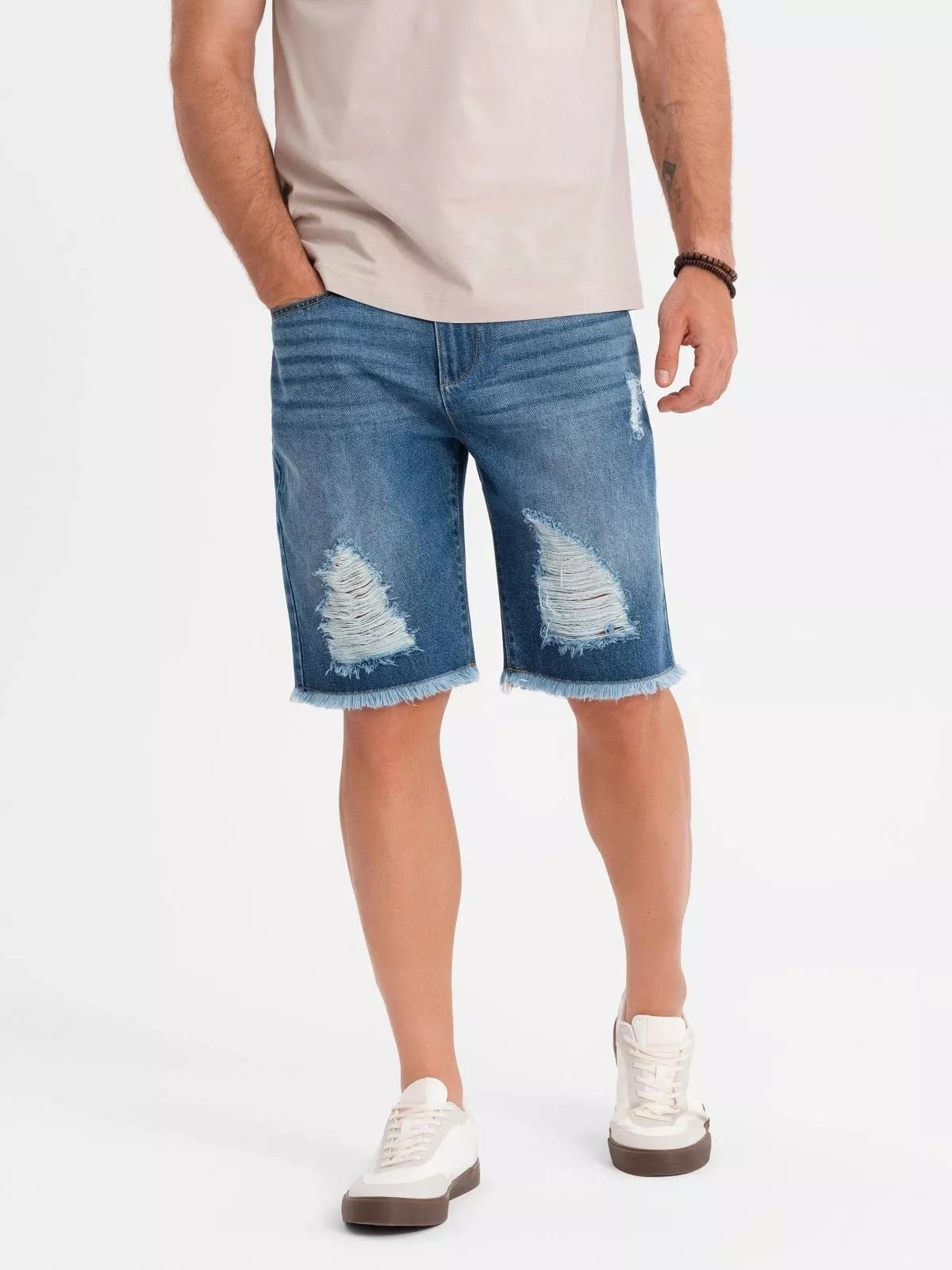 Men's blue denim shorts Urban