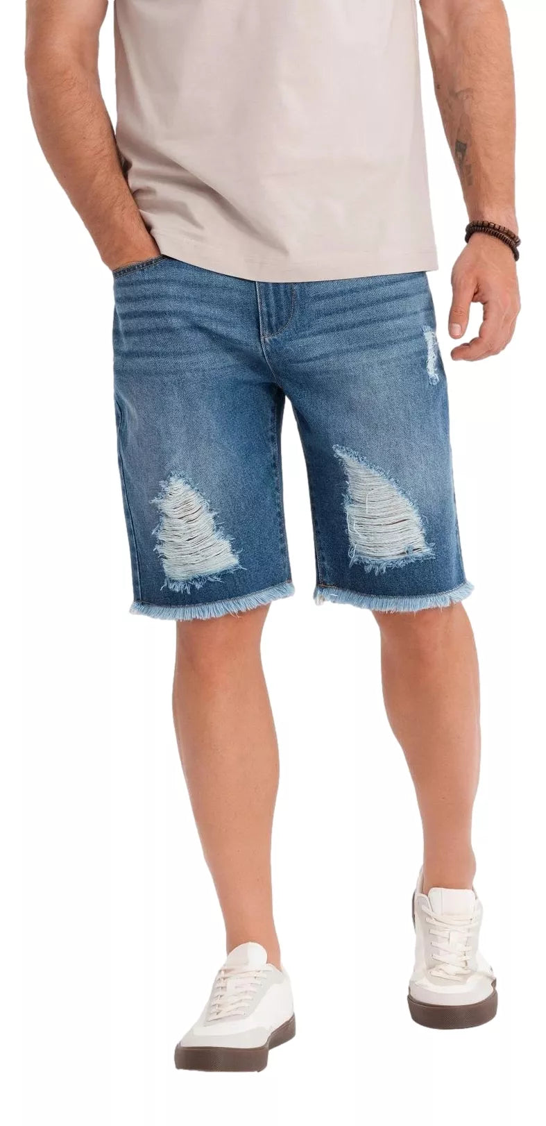 Men's blue denim shorts Urban