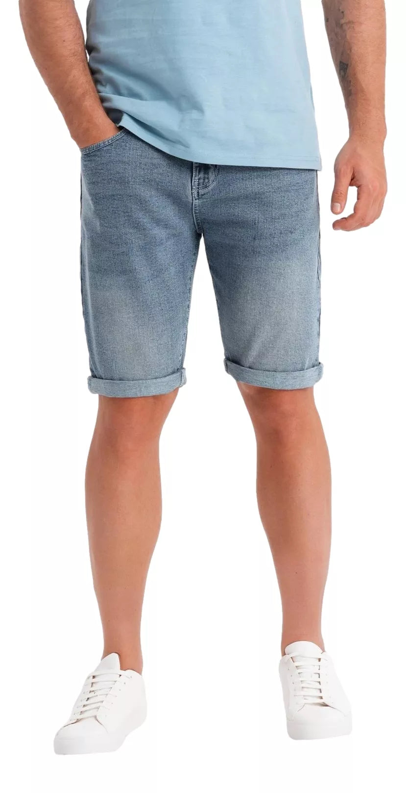 Men's light blue denim shorts Ragat