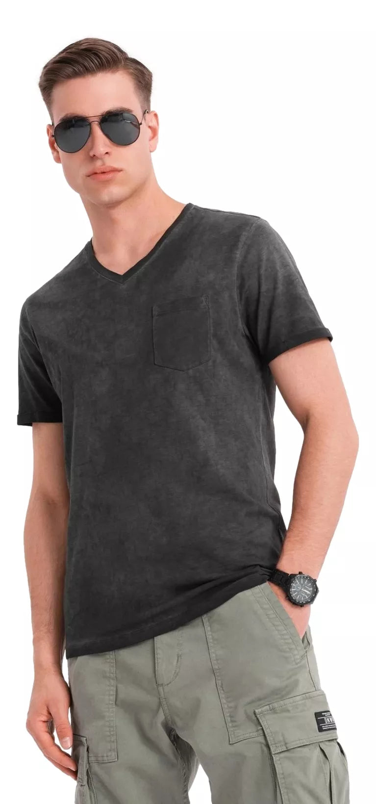 Men's black T-shirt Montel