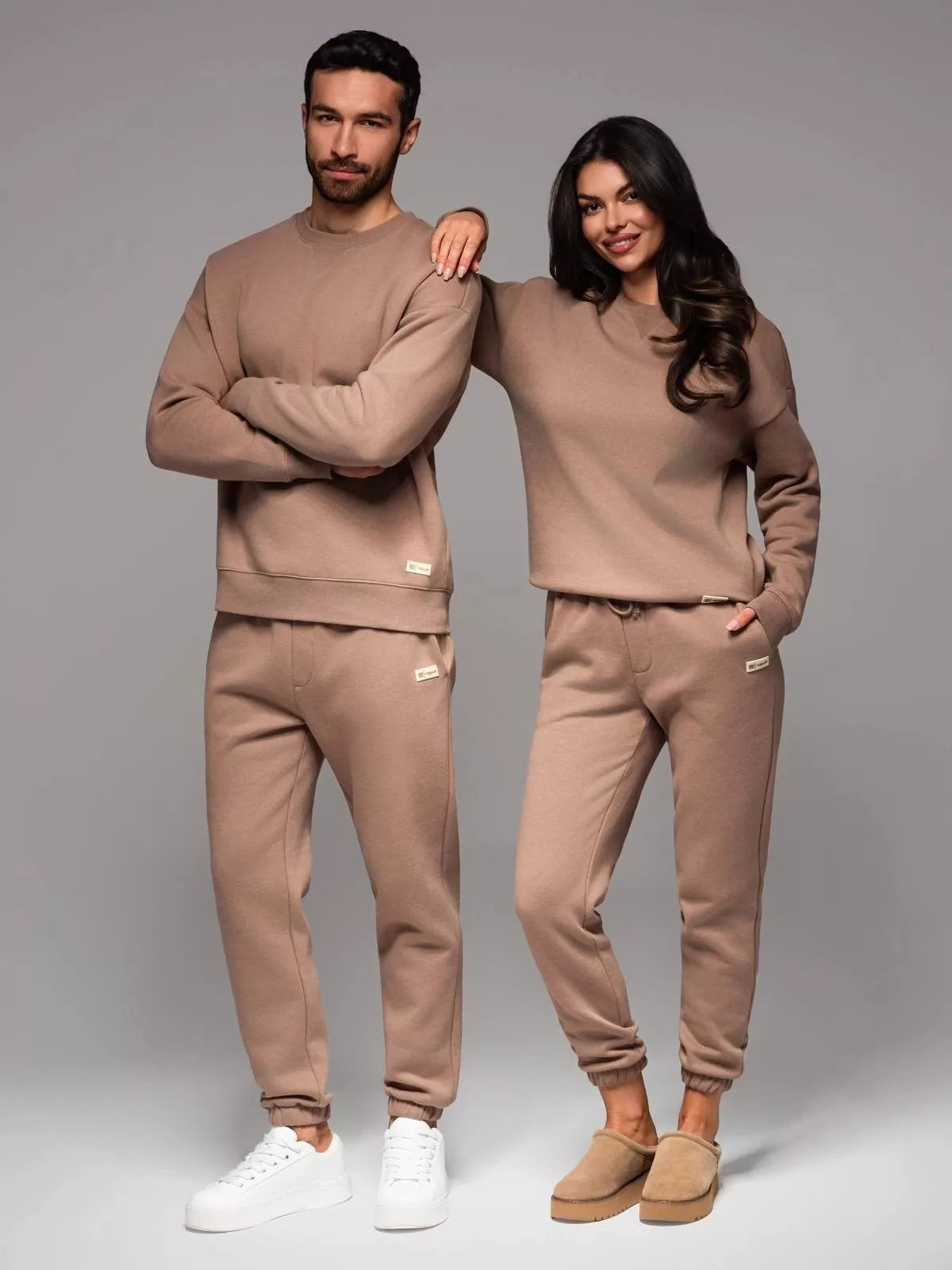 Unisex brown casual suit Couple