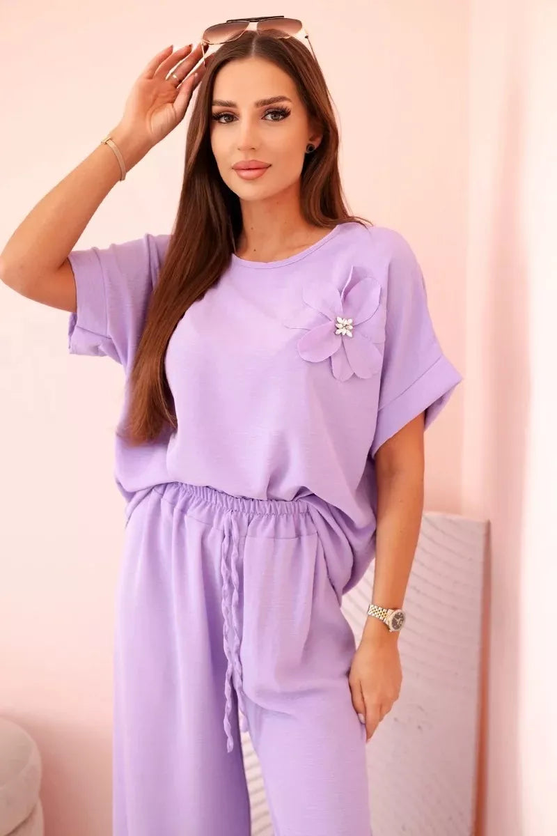 Women's light purple set Loren