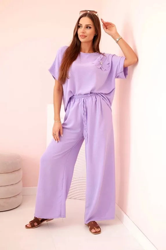 Women's light purple set Loren