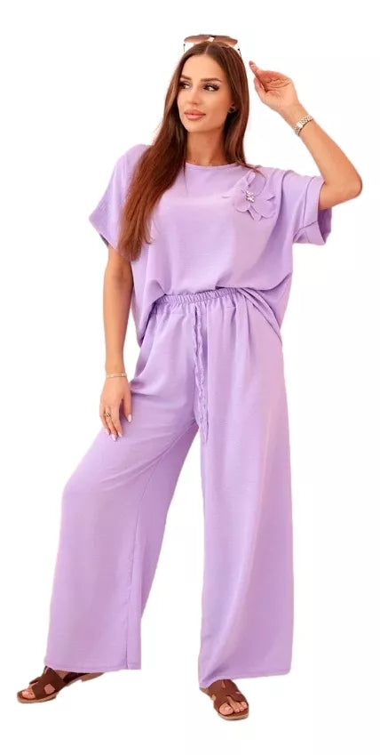 Women's light purple set Loren