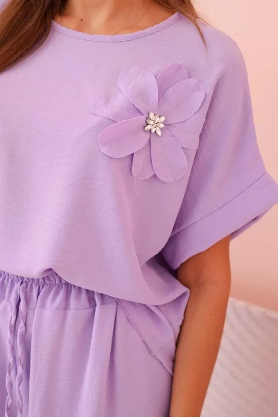 Women's light purple set Loren