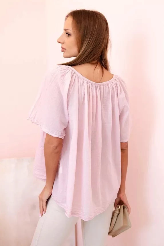 Women's light pink blouse Palmira 
