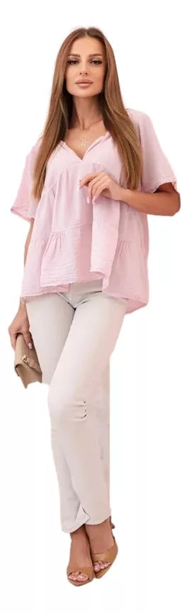 Women's light pink blouse Palmira 