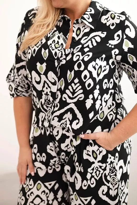 Women's black suit Anda