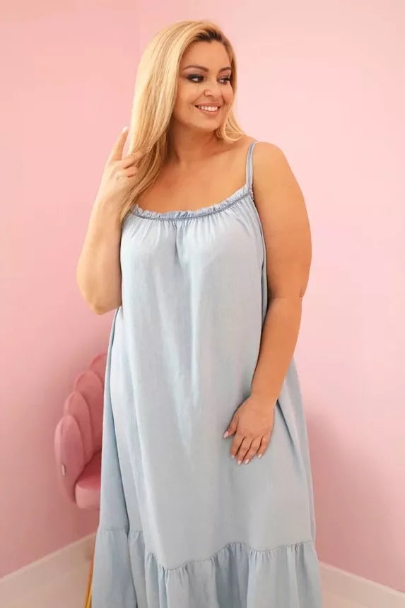 Women's light blue dress Besil