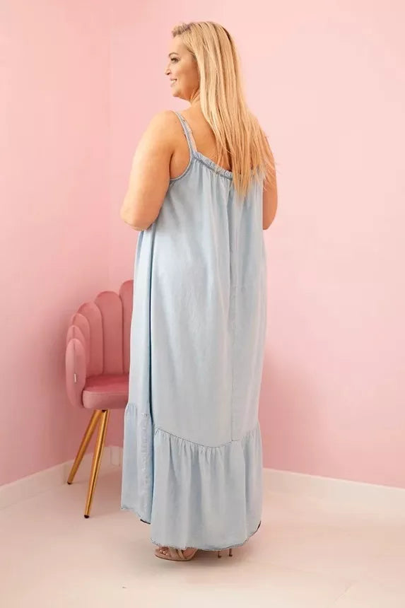 Women's light blue dress Besil