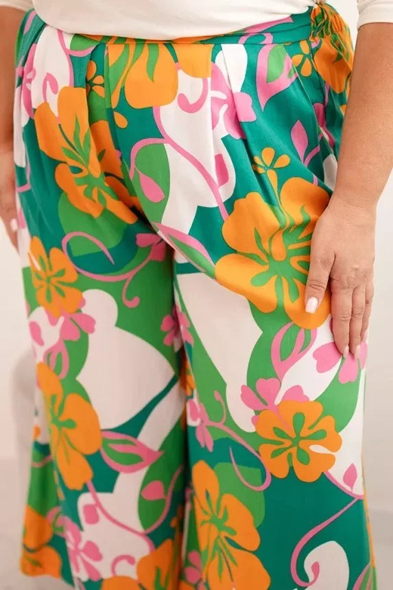 Women's trousers with orange detail Bali