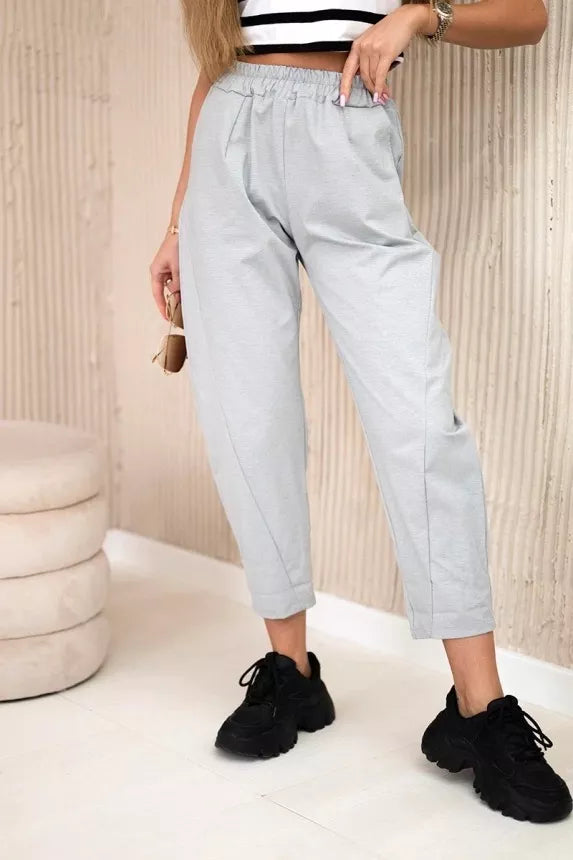 Women's light gray pants Punto