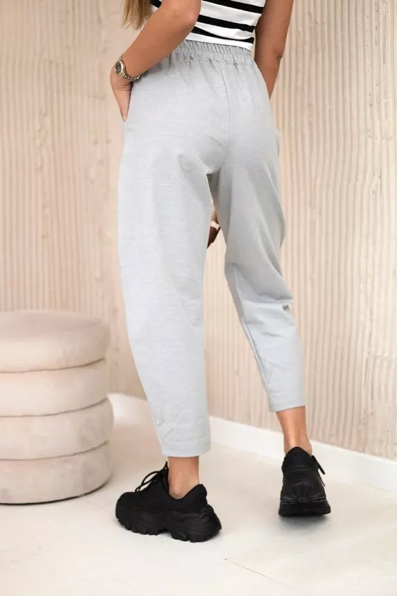 Women's light gray pants Punto