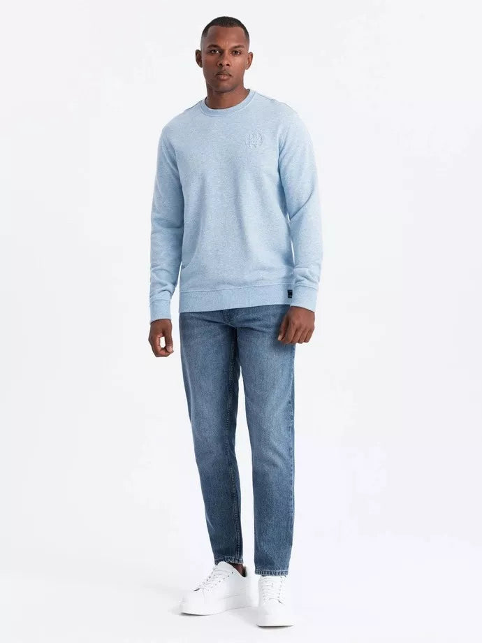 Men's light blue sweater Montecarl