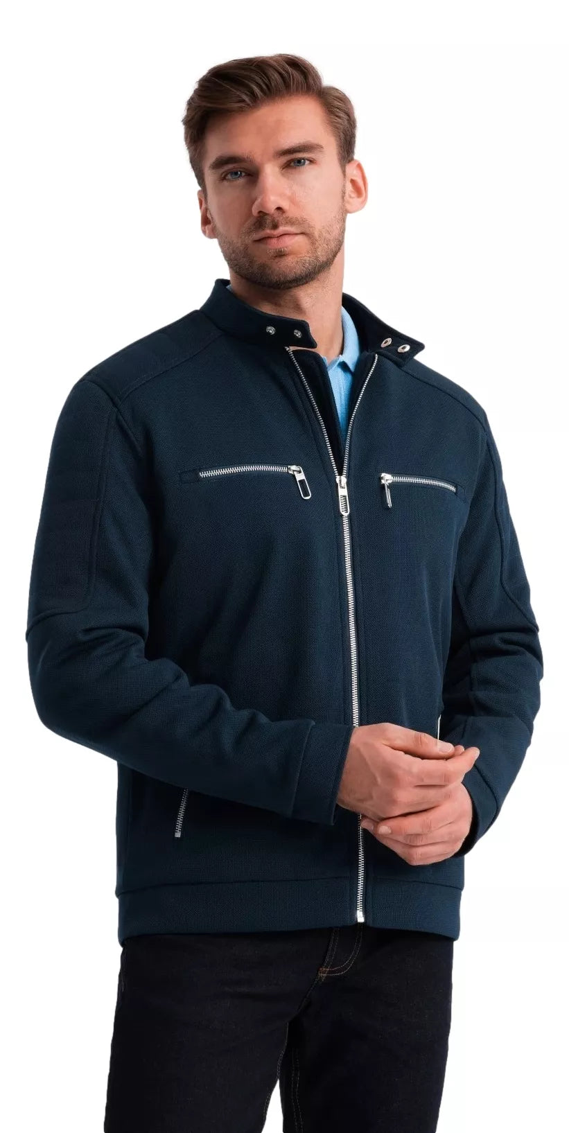 Men's dark blue jacket Talin