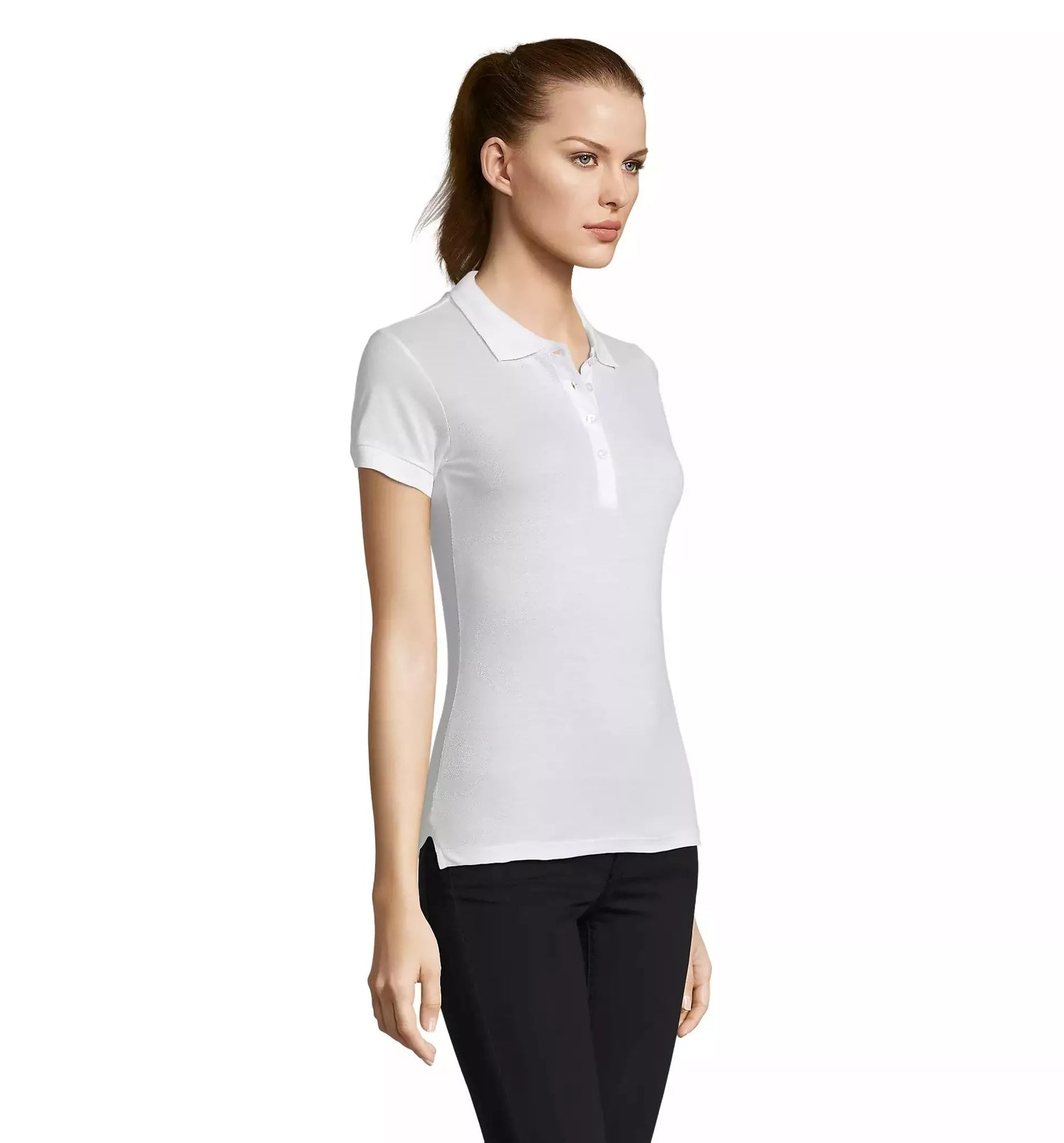 Women's white polo shirt Passion