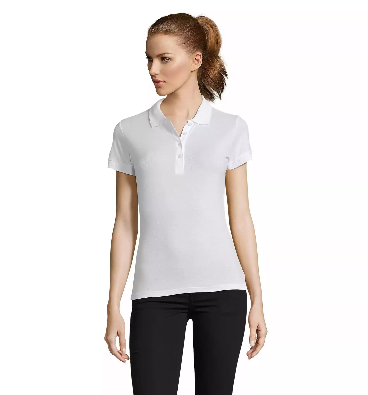 Women's white polo shirt Passion