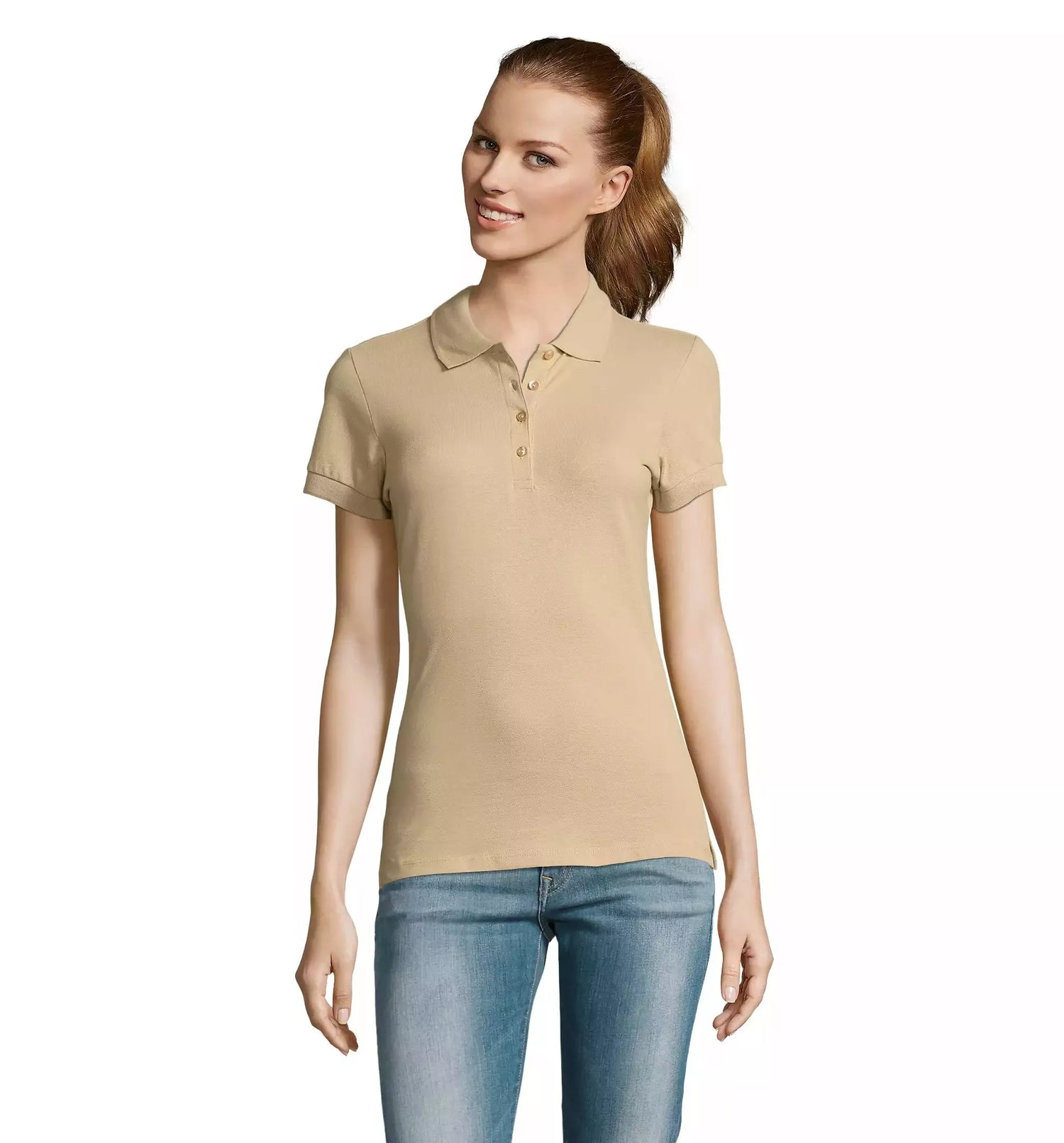 Women's brown polo shirt Passion