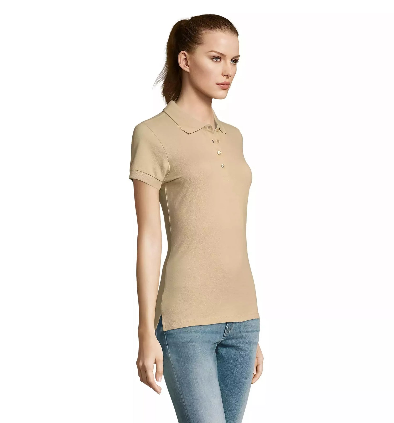 Women's brown polo shirt Passion