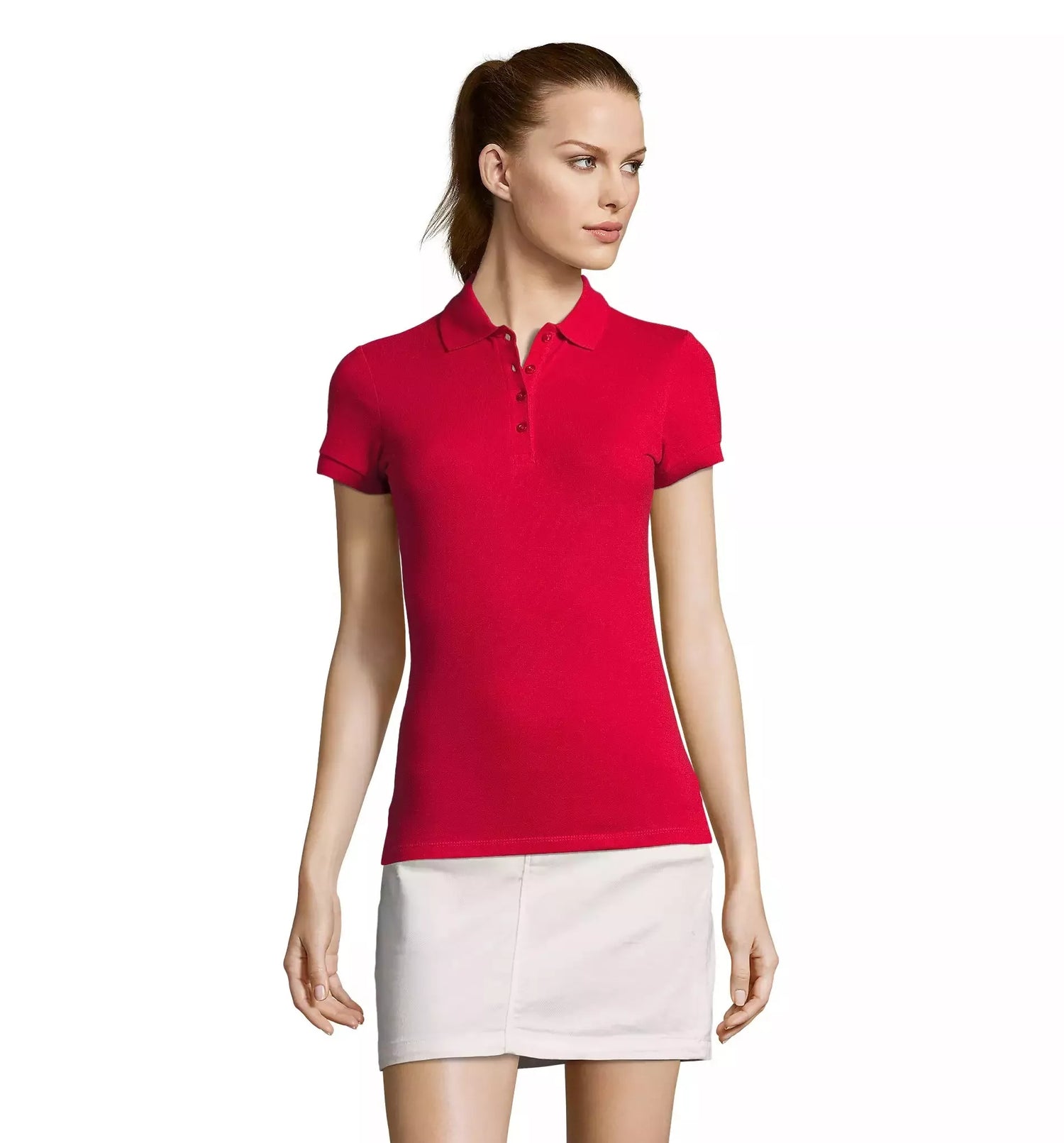 Women's red polo shirt Passion