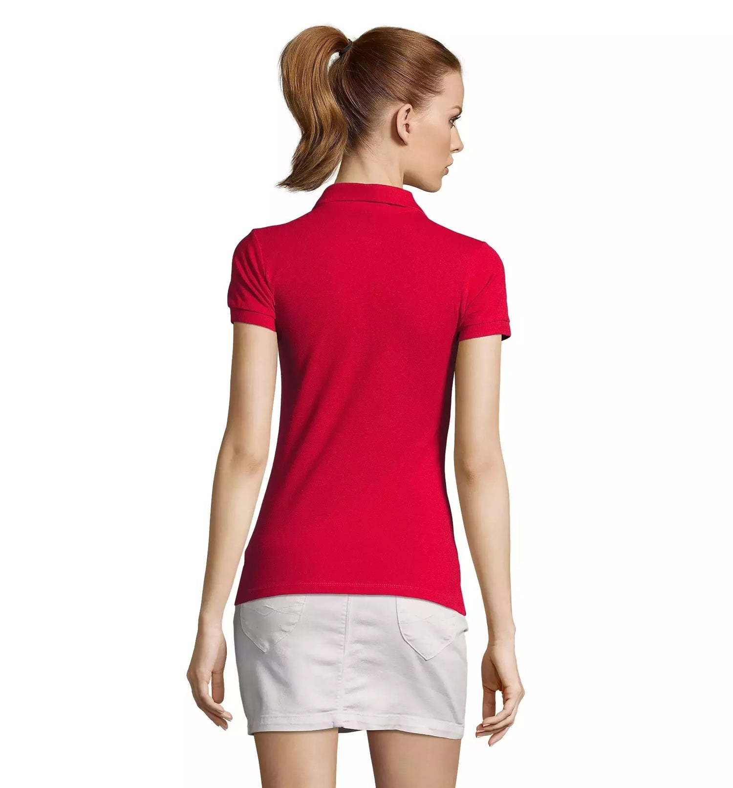 Women's red polo shirt Passion