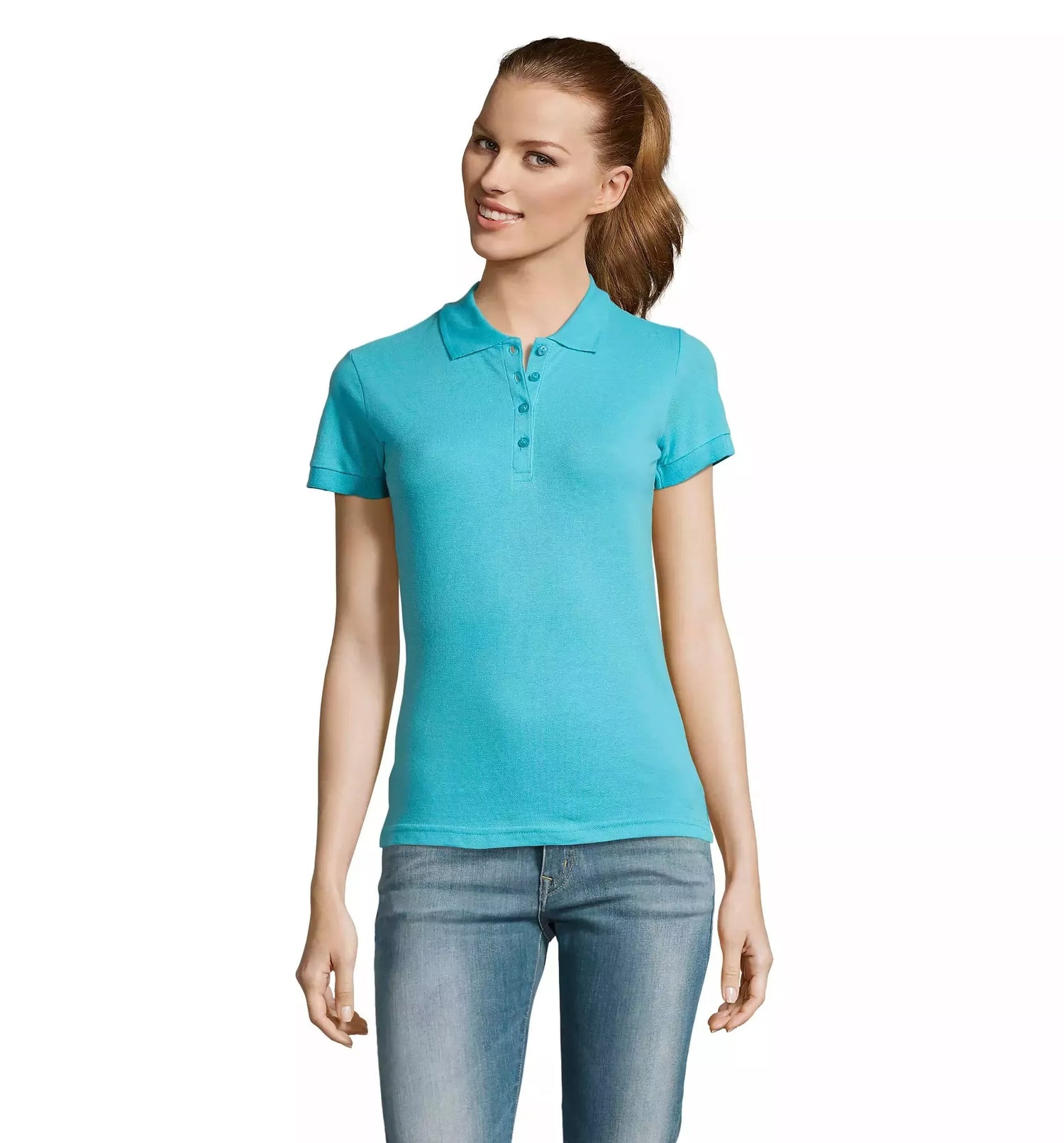 Women's blue polo shirt Passion