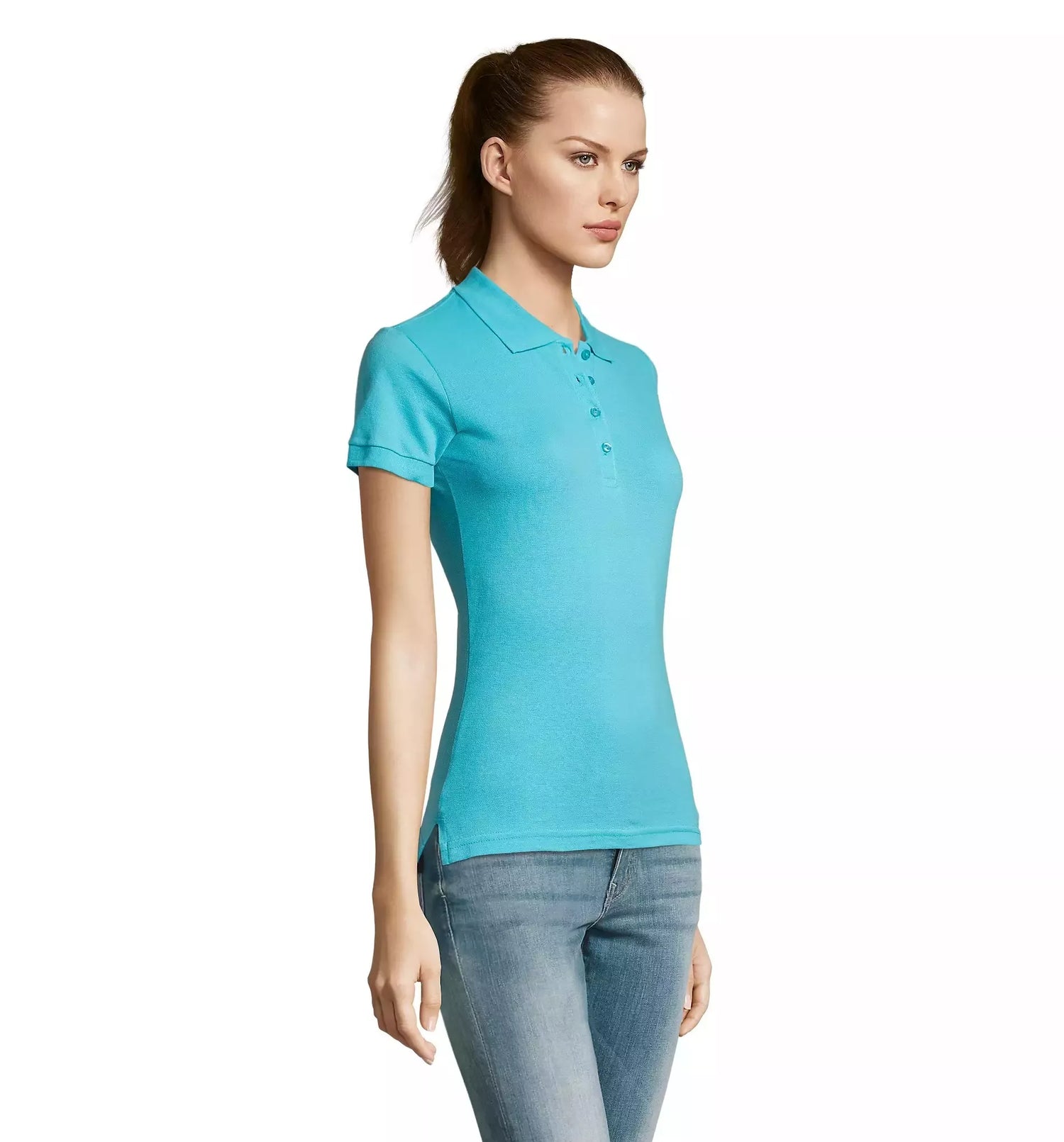 Women's blue polo shirt Passion