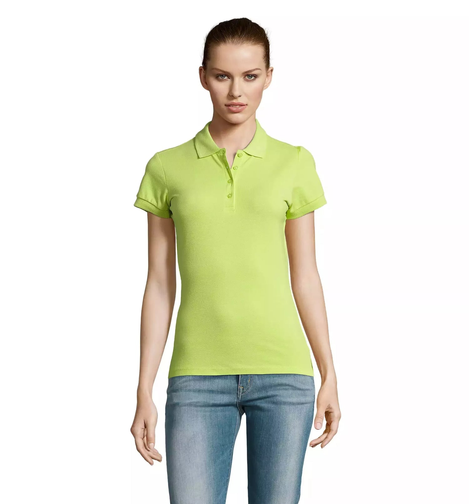 Women's green polo shirt Passion