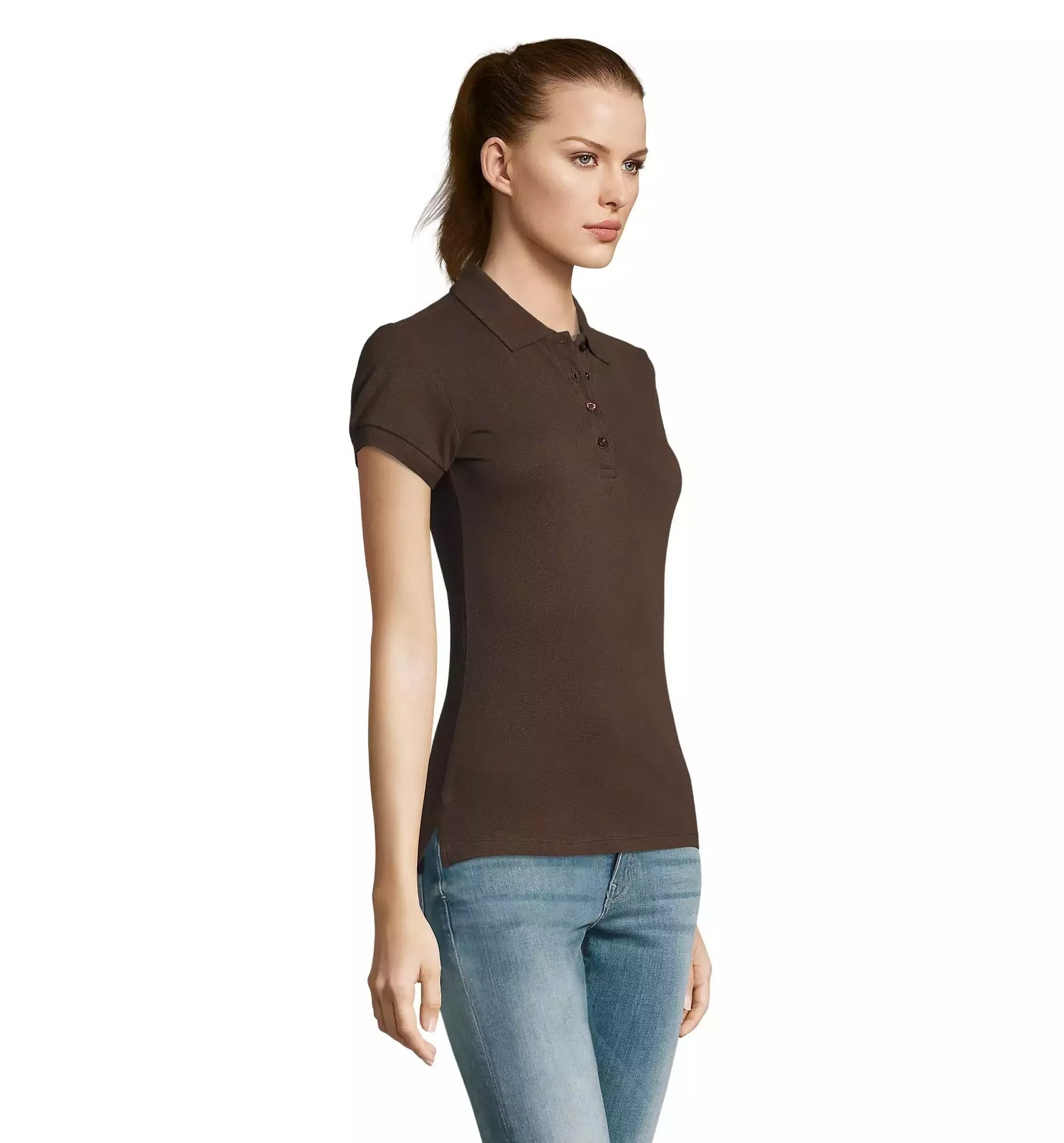 Women's brown polo shirt Passion