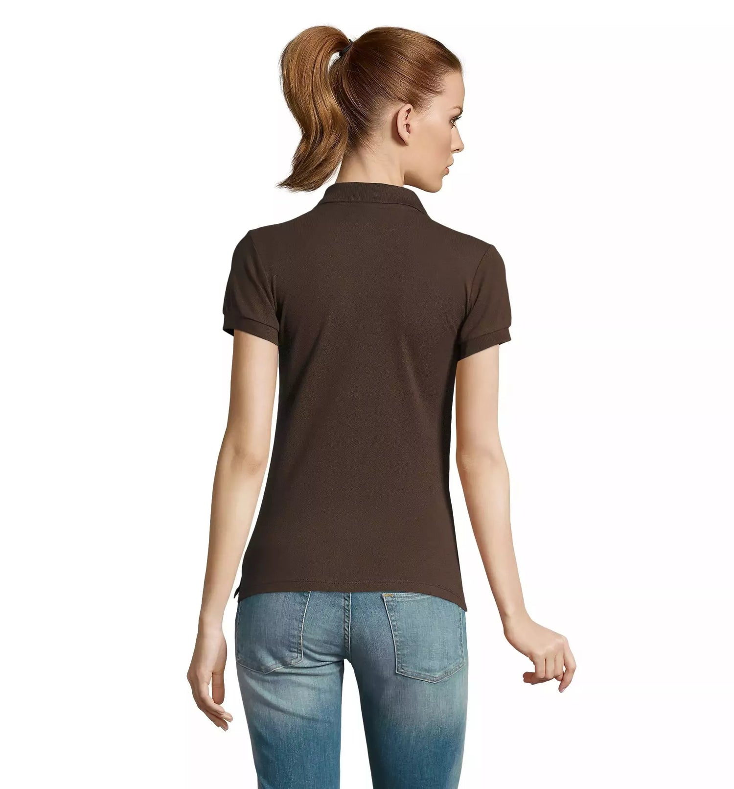 Women's brown polo shirt Passion