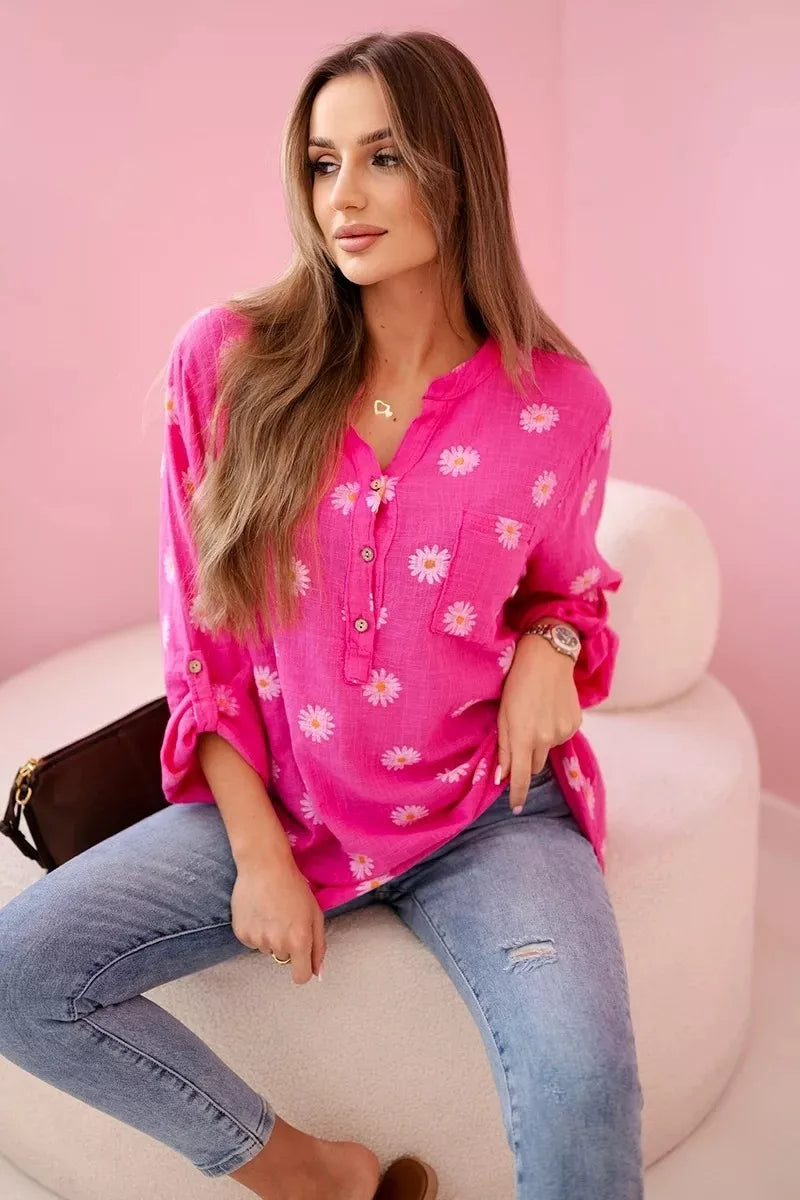 Women's pink blouse Dorsi