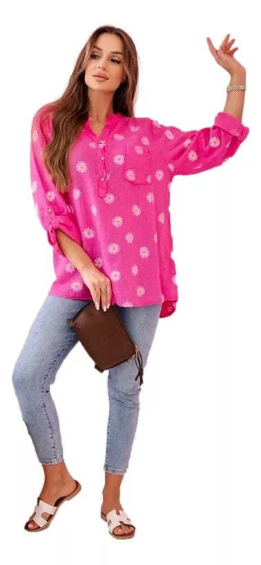 Women's pink blouse Dorsi
