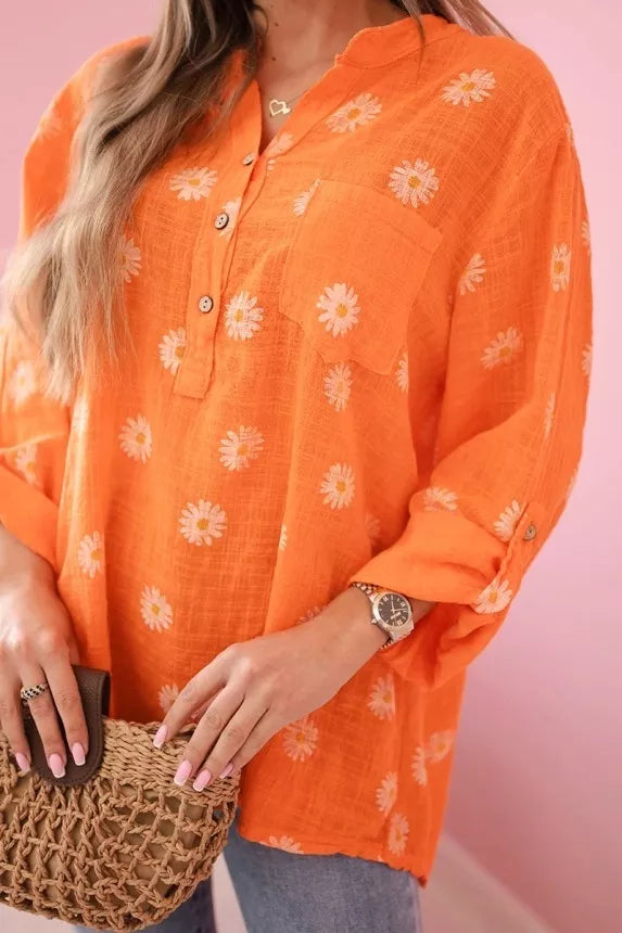 Women's orange blouse Dorsi 