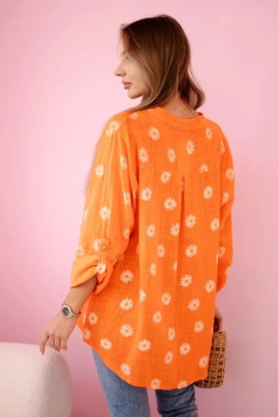 Women's orange blouse Dorsi 
