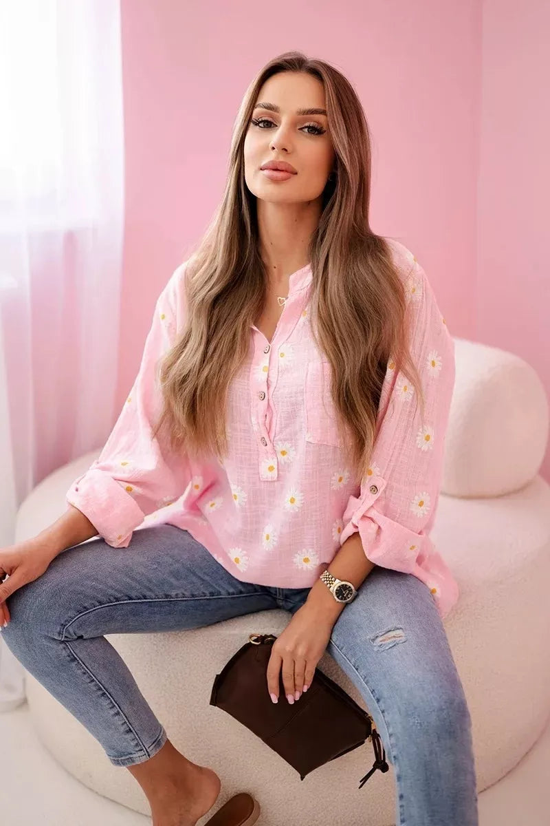 Women's light pink blouse Dorsi