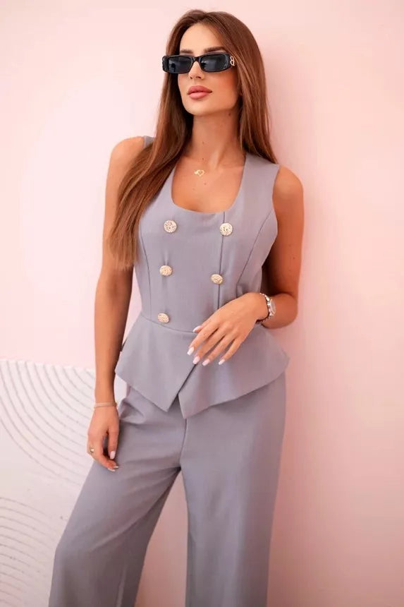 Women's grey jumpsuit Brook