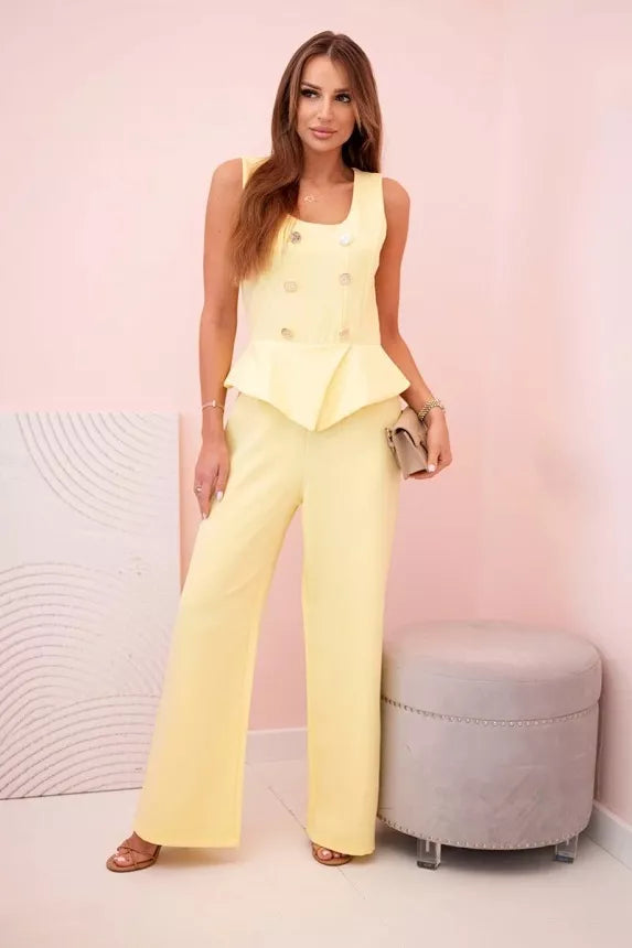 Women's yellow jumpsuit Brook