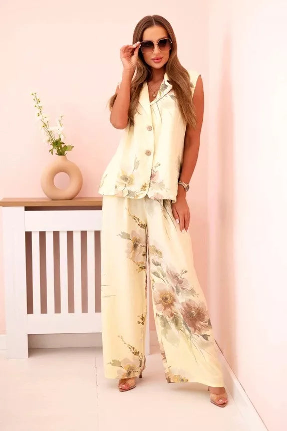 Women's yellow Flowers set.