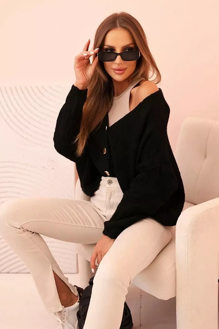 Women's black sweater Karil