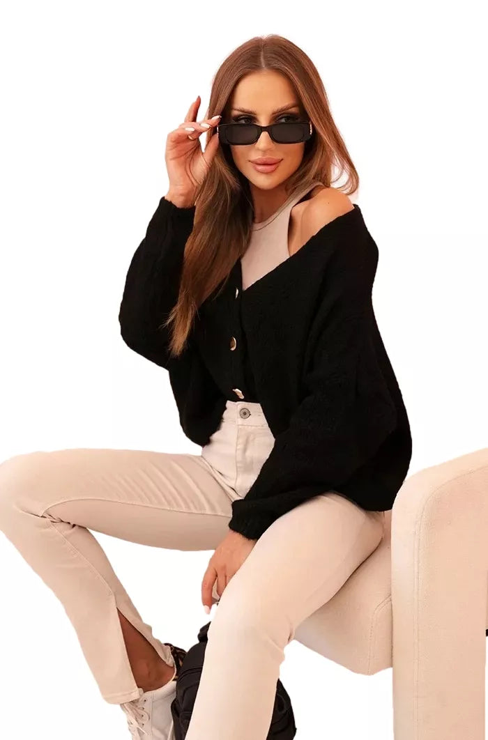 Women's black sweater Karil