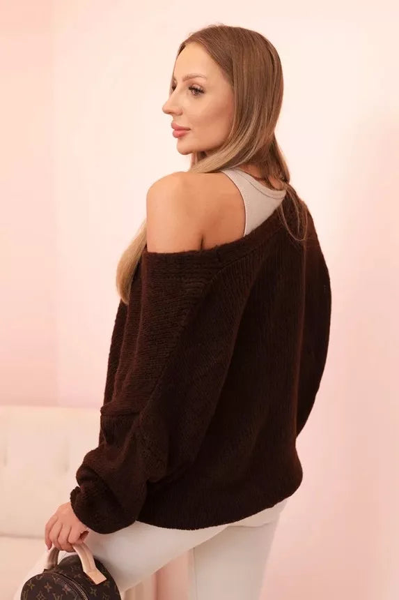 Women's brown sweater Karil