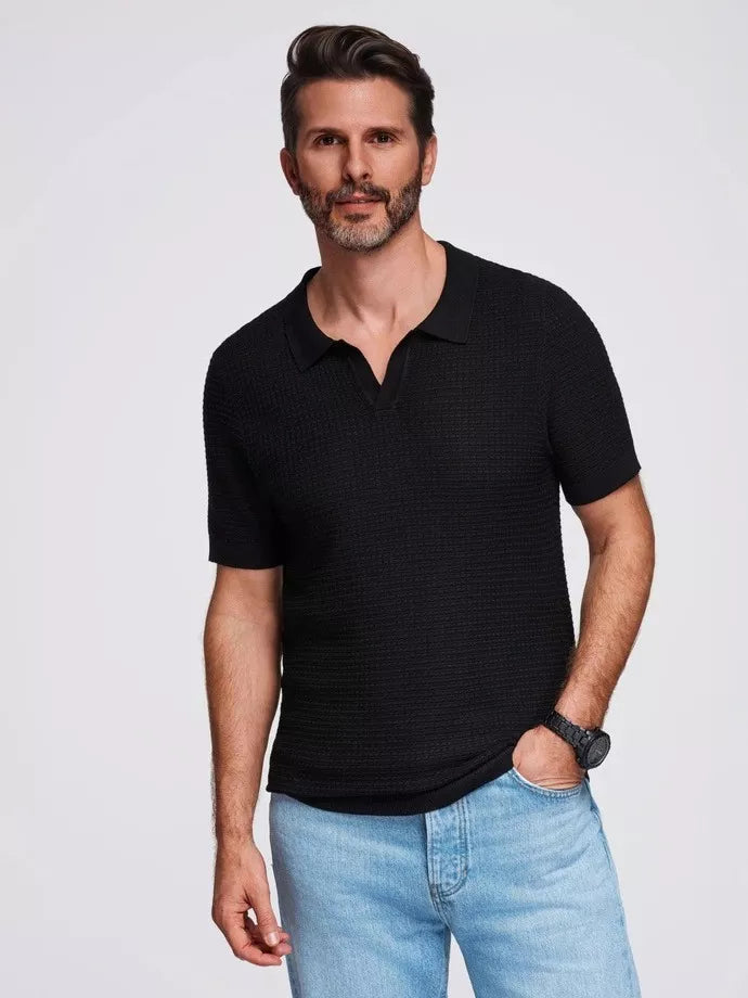 Men's black polo shirt Austen